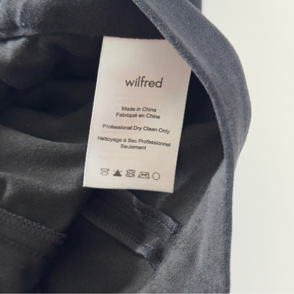 Wilfred High Waist Black Suede Shorts - Picture 8 of 9